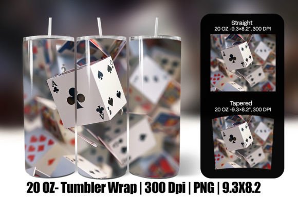 3D Cards Tumbler Wrap Design Guide