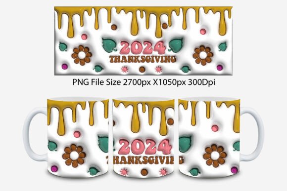 3D Inflated Thanksgiving Mug Design Guide