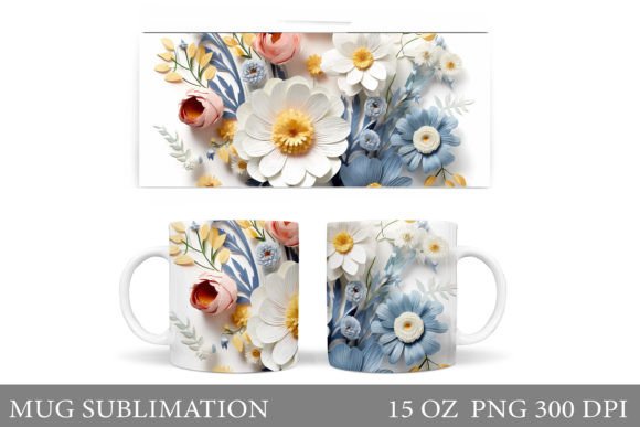 3D Wildflowers Mug Design Guide