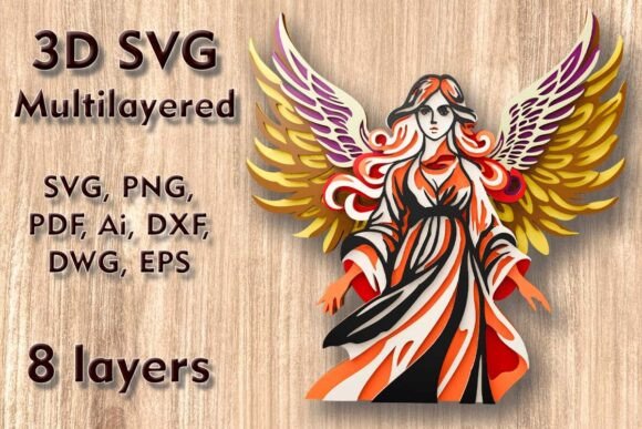 Creating Stunning 3D Angel Wall Art: A Guide to Multilayer Laser Cut SVG Files