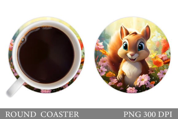 Cute Squirrel Summer Coaster Design Guide