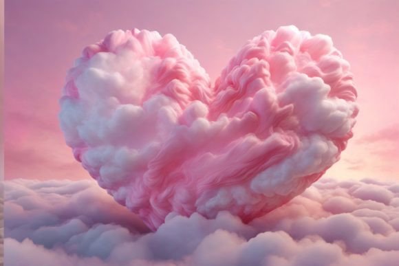 Elevating Digital Aesthetics: The Strategic Value of the Pink Cloud Heart Background in Modern Design