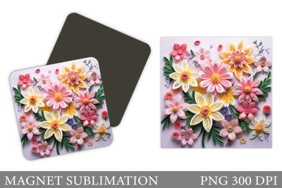 Elevating Visual Appeal with 3D Flowers Magnet and Paper Flowers Magnet Designs