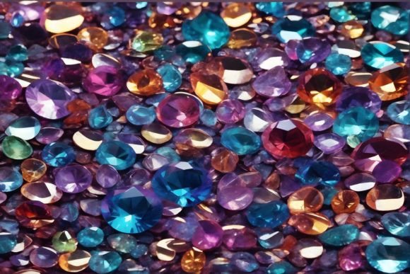 Enhance Designs with Gemstone Backgrounds