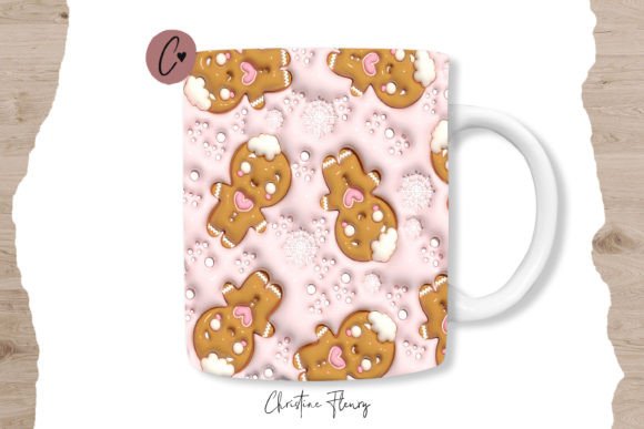 Evaluating the 3D Inflated Gingerbread Man Mug Wrap for Holiday Sublimation