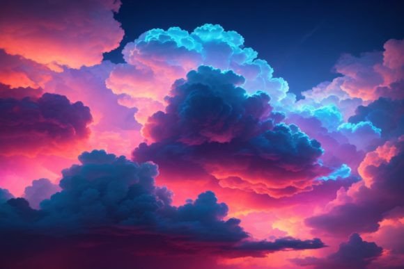 Evaluating the Practical Utility of a Neon Cloud Background for Digital Design