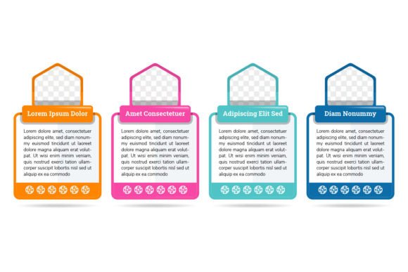 Flat Color Infographic Frame Photo: A Modern Template for Visual Communication