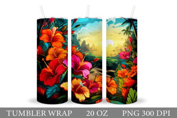 Mastering 3D Tropical Flowers Tumbler Sublimation for Professional Results