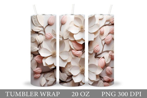 Mastering the Art of 3D Flowers Tumbler Wrap Sublimation