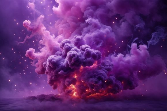Mastering Visual Depth with Purple Smoke Texture in Modern Design