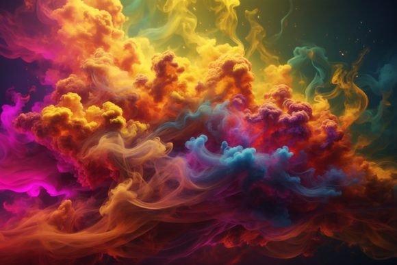 Neon Smoke Background: A Versatile Digital Asset for Creative Projects