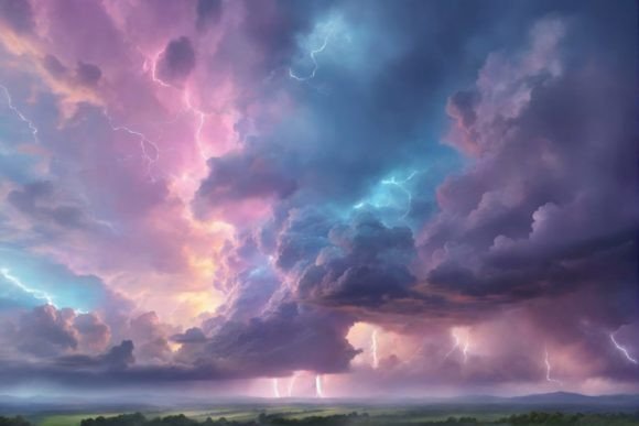 Pastel Lightning Sky Design Guide