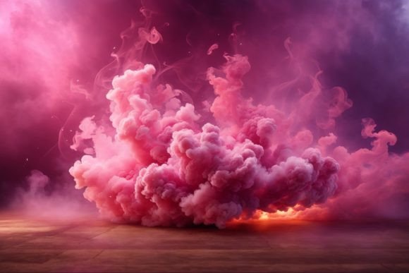 Pink Smoke Bomb Texture: Elevating Digital and Print Projects with Dynamic Visuals