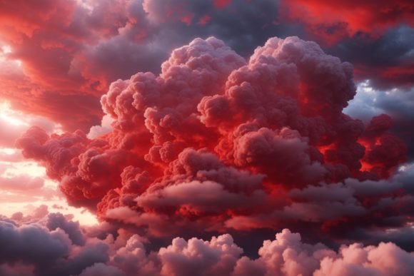Red Cloud Texture Background: Applications and Technical Considerations