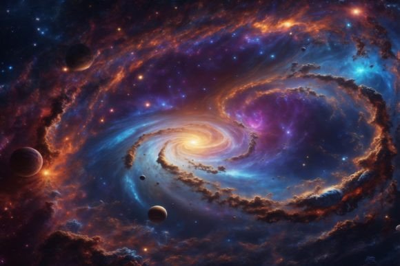 Spiral Universe Background: A Versatile Digital Asset for Creative Projects