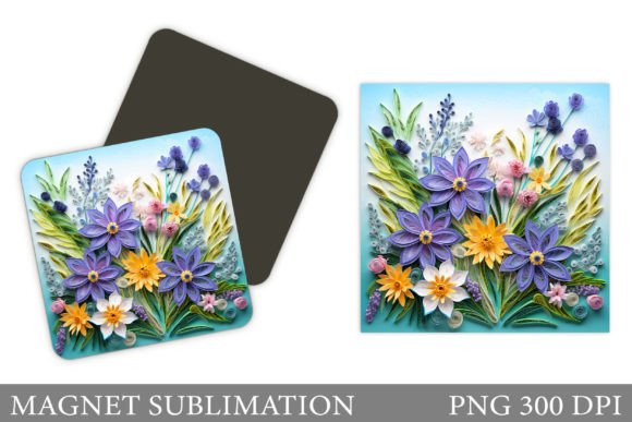Summer Flowers Magnet Design Guide