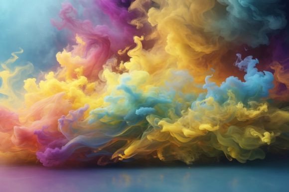 Transforming Digital Spaces with Iridescent Smoke Wallpaper