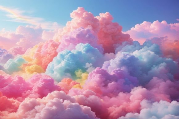 Unlocking Creative Potential with Cotton Candy Cloud Backgrounds and Cloud Heart Designs