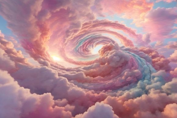 Unlocking Creative Potential with Spiral Pastel Cloud Backgrounds