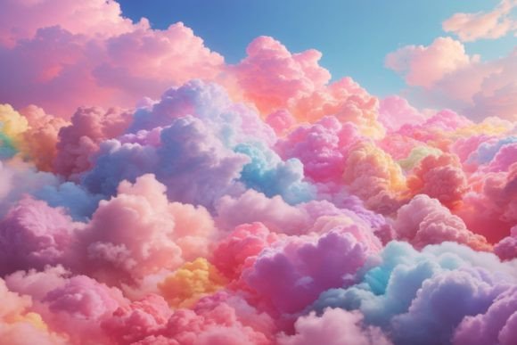 Unlocking the Magic of the Rainbow Cotton Candy Cloud Background for Modern Design